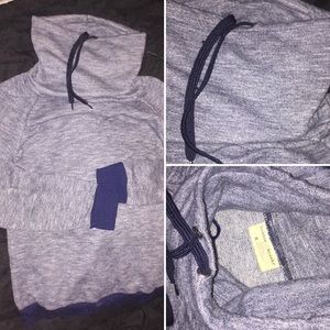Mock neck hoodie